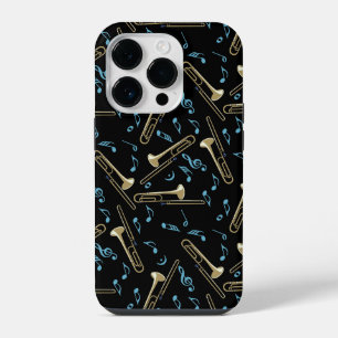 Coque Pour iPhone 14 Plus Notes de musique Trombone