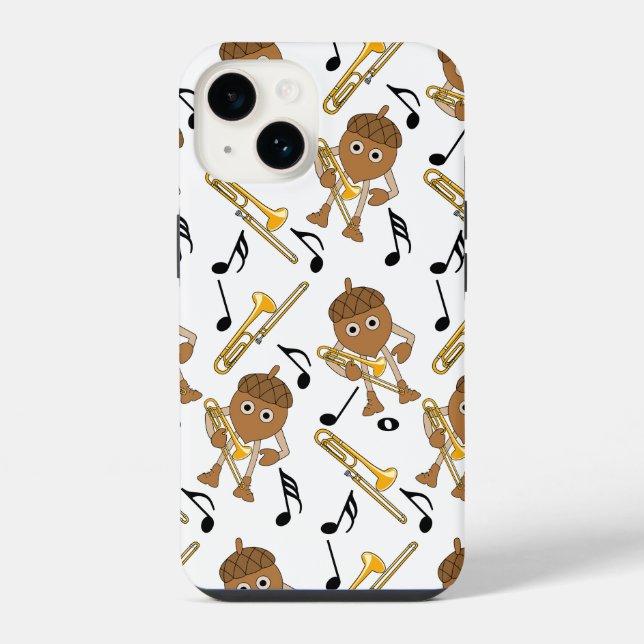 Coque iPhone Notes musicales Trombone Nut (Verso)
