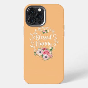 Etui iPhone 13 Pro Max Nounou bénie Décor Fleur Drôle