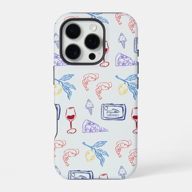 Coque iPhone Nourriture côtière italienne (Verso)