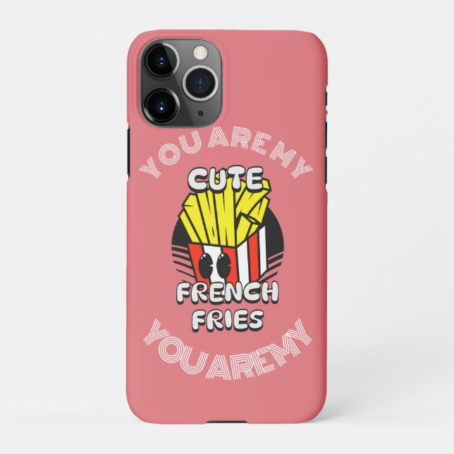 Coque iPhone Nourriture, mignonnes frites, Fry Day personnalise (Dos)