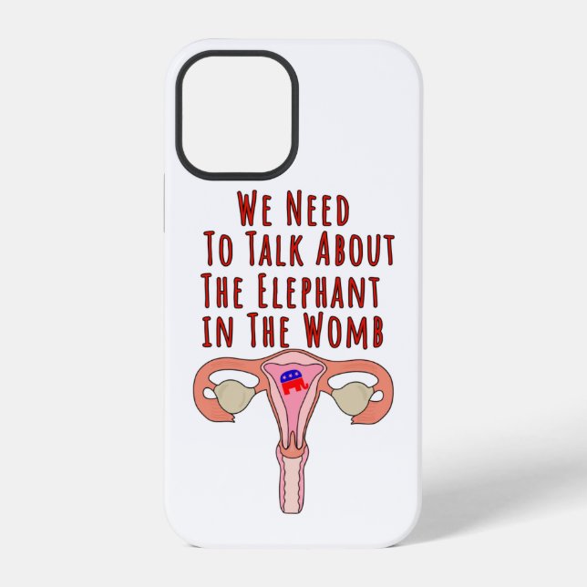 Coque iPhone Nous devons parler de l'éléphant dans l'utérus (Verso)