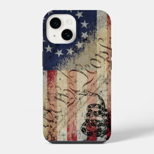 Coque Pour iPhone 14 Nous Le Peuple Drapeau Américain Betsy Ross et Ser