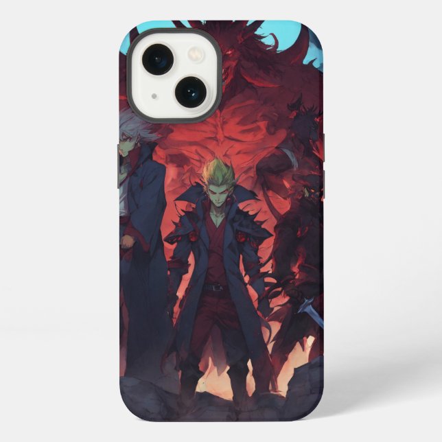 Coque iPhone Nouveau 5 démon imprimé (Verso)