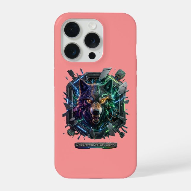 Coque iPhone Nouveau prédateur robotique futuriste  (Verso)