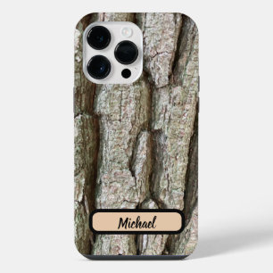 Coque Pour Pour iPhone 14 Pro Max Nouveau Vieux chêne écorce photo et nom iPhone