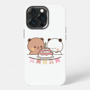 Etui iPhone 13 Pro nouvel ours et couple bubu dudu panda
