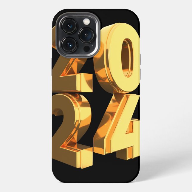 Coque iPhone Nouvelle Année 2024 (Verso)