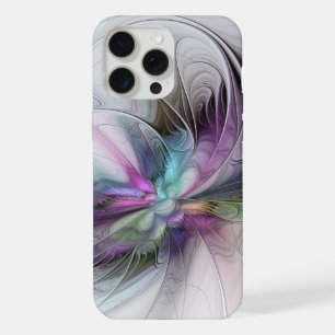 Coque iPhone 15 Pro Max Nouvelle vie, art fantastique abstrait fractal col