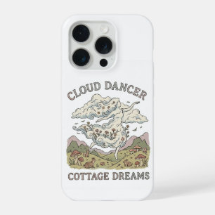 Coque iPhone 15 Pro nuage dansant paisible et joyeux