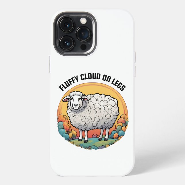 Coque iPhone Nuage Moutonneux Sur Les Pattes (Verso)