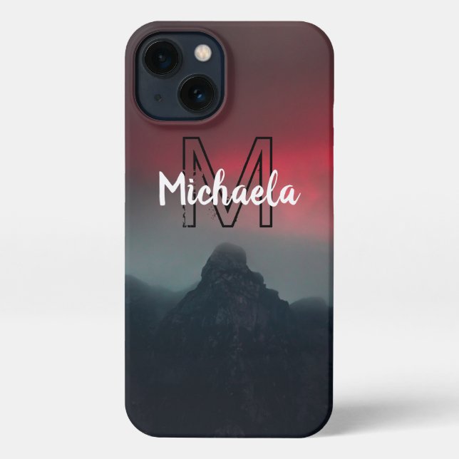 Coque iPhone Nuages brûlants, brouillard et monographie des mon (Verso)