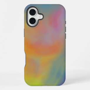Coque iPhone 16 Plus Nuages colorés à spirale