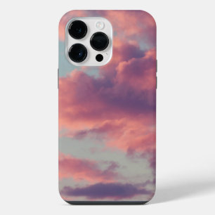 Coque Pour Pour iPhone 14 Pro Max Nuages de coucher de soleil esthétiques rose rêveu