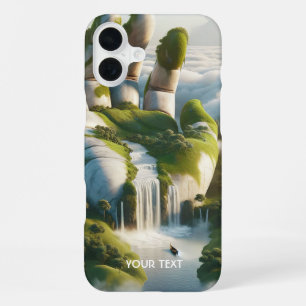 Coque iPhone 16 Plus Nuages De Forêt À Mer Imaginaire