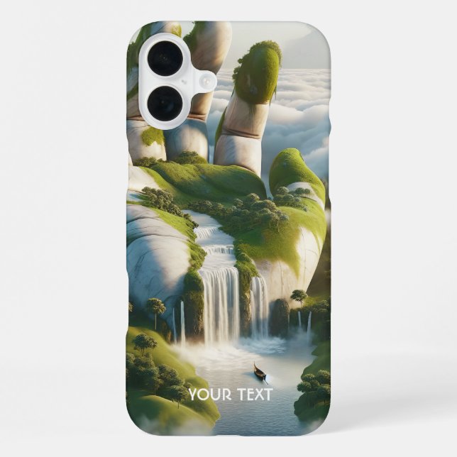 Coque iPhone Nuages De Forêt À Mer Imaginaire (Verso)