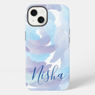 Etui iPhone 13 Nuages de Pluie Aquarelle Personnalisés