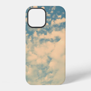 Coque iPhone 12 Nuages - Décor de style effet vintage