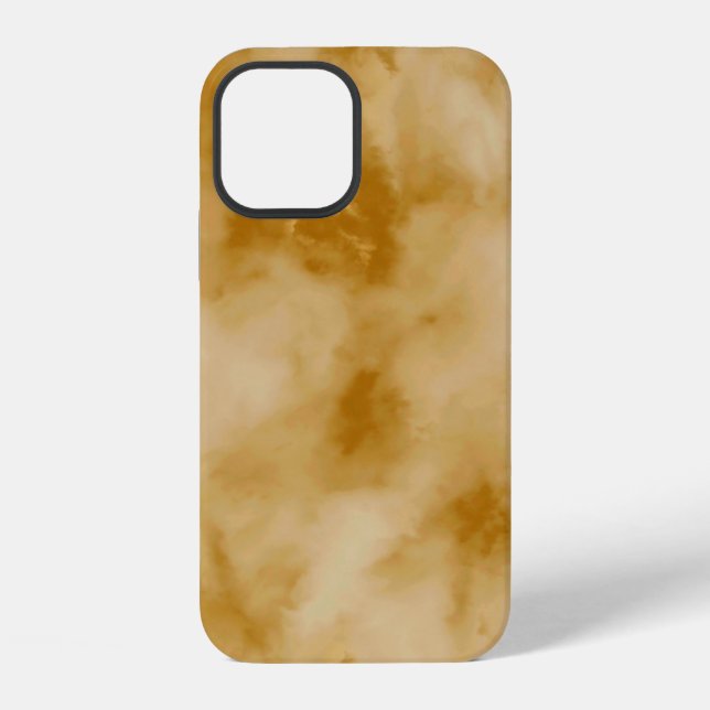 Coque iPhone Nuages jaunes Coque-coque iphone Mate (Verso)