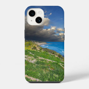 Coque Pour iPhone 14 Nuages puissants au-dessus de Point Dume