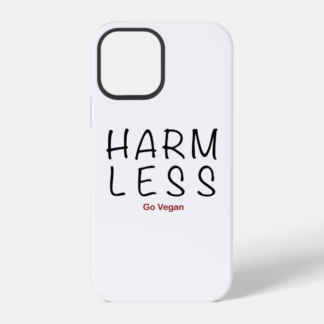Coque iPhone Nuire moins - Devenez végétalien (Verso)