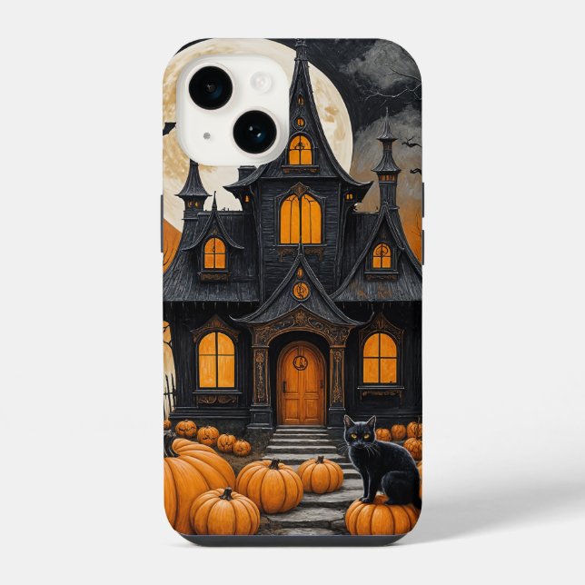 Coque iPhone Nuit de récolte hantée (Verso)