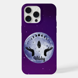 Coque iPhone 15 Pro Max Nuit Envoûtante - Phases Lunaires Mystiques