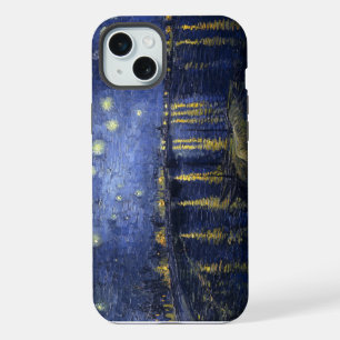 Coque iPhone 15 Plus Nuit étoilée sur le Rhône