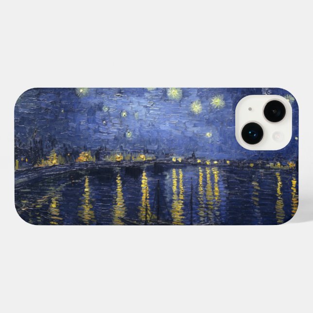 Coque iPhone Nuit étoilée sur le Rhône (Verso Horizontal)