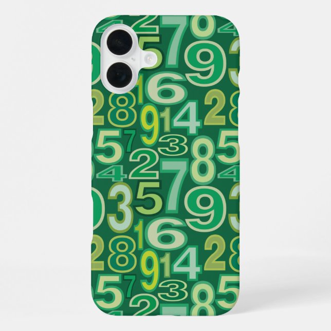 Coque iPhone Number pattern (Verso)