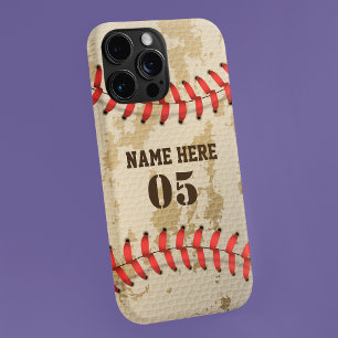 Coque iPhone 11Pro Numéro de base-ball Vintage personnalisé Rétro