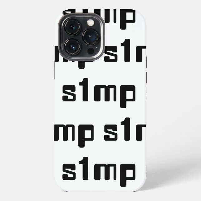 Coque iPhone Numéro Un Simp (Verso)