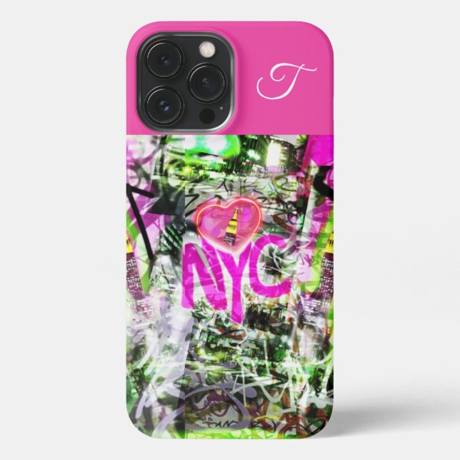 Coque iPhone NYC New York City Graffiti pop personnalisation in (Verso)