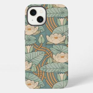 Etui iPhone 13 Nymphéas Art Nouveau Naturel