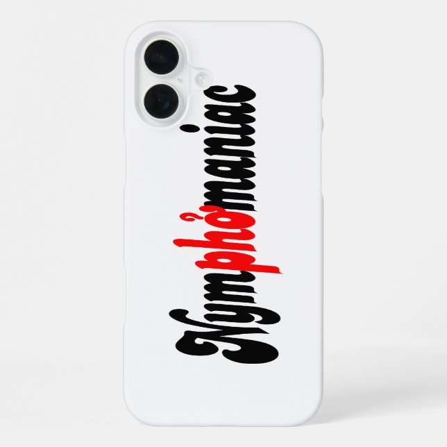 Coque iPhone Nymphomane (Verso)