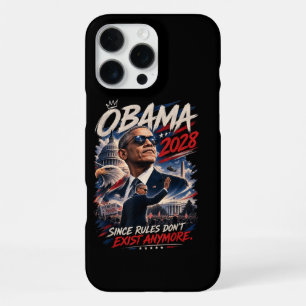 Coque iPhone 16 Pro Max Obama 2028 Puisque les règles n'existent plus
