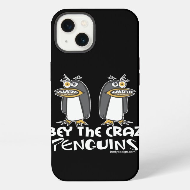Coque iPhone Obey Les Pingouins Fous (Verso)