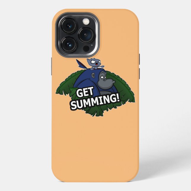Coque iPhone Obtenir une conception drôle de gorille et de chat (Verso)