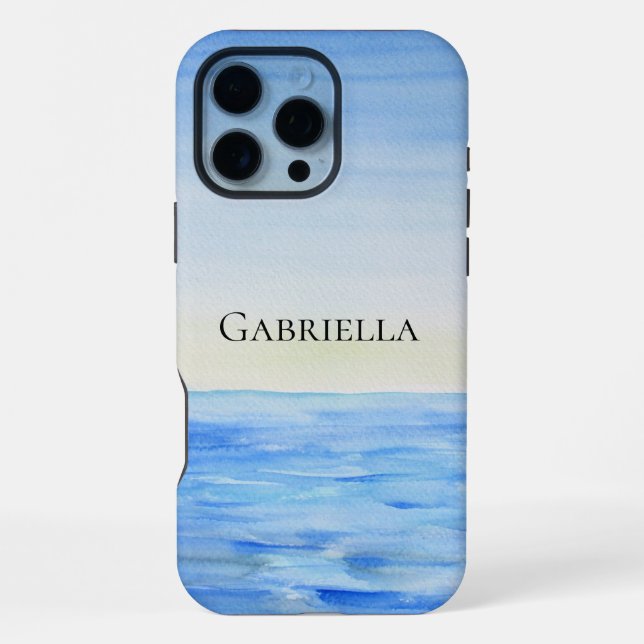Coque iPhone Océan Bleu (Verso)