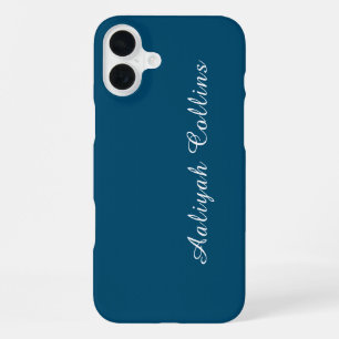 Coque iPhone 16 Plus Ocean Blue Minimaliste Professionnel Moderne
