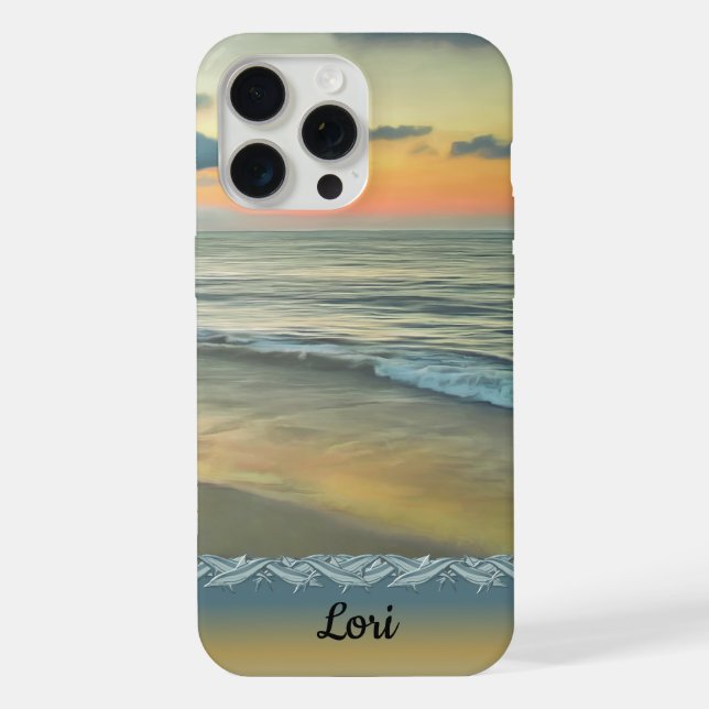 Coque iPhone Ocean Sunset 0735 (Verso)