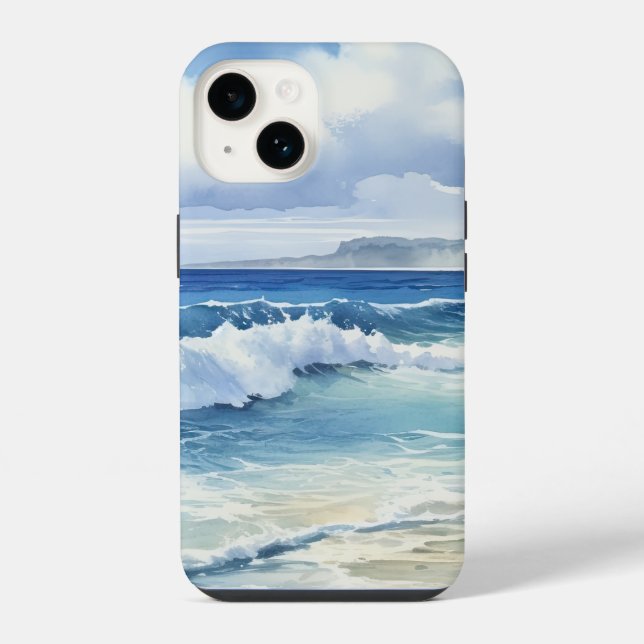 Coque iPhone Ocean Waves Beach House (Verso)