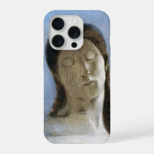 Coque iPhone 15 Pro Odilon Redon, les yeux fermés 1890