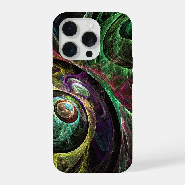 Coque iPhone OEil aux yeux Art Abstrait (Verso)