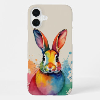 Coque iPhone 16 Plus OEuvre d'aquarelle de lapin
