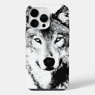 Coque Pour Pour iPhone 14 Pro Max Œuvre d'art de loup