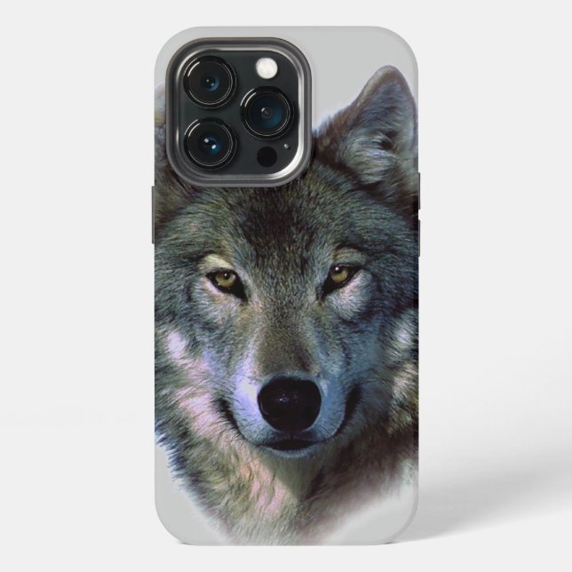 Coque iPhone Œuvre d'art Wolf Eyes (Dos)