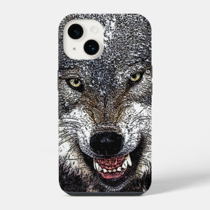 Coque Pour iPhone 14 Œuvre d'art Wolf Eyes