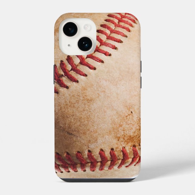 Coque iPhone Oeuvre De Baseball (Verso)