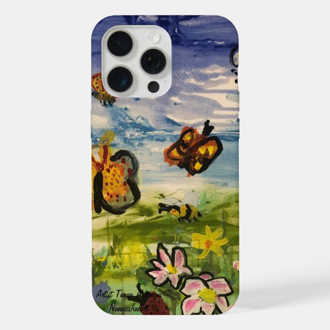 Coque iPhone Oeuvre originale couleur printemps (Verso)